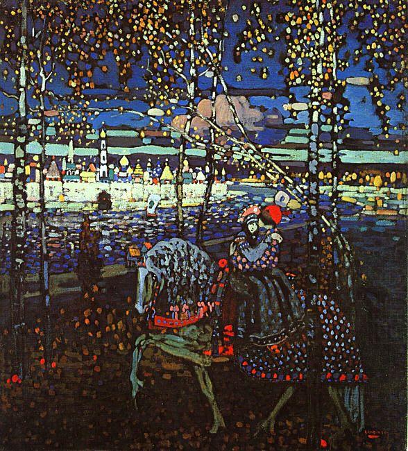 Wassily Kandinsky Riding Couple oil painting picture